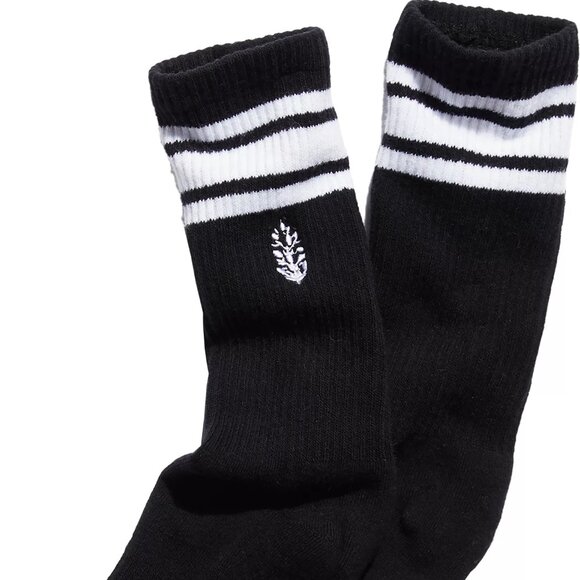 NWT FP Movement Logo Stripe Black Tube Socks - Picture 5 of 7